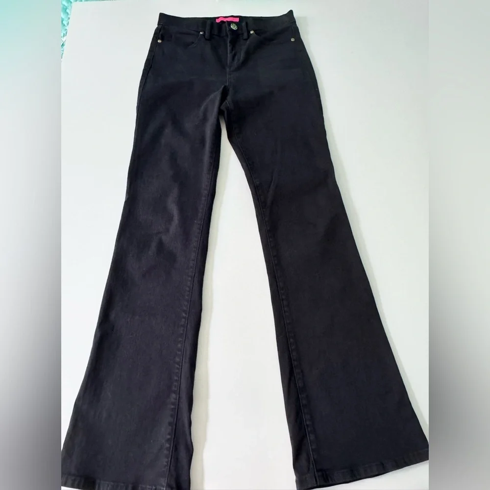 Lilly Pulitzer South Ocean High Rise Jeans in Black Oynx - Picture 5 of 9